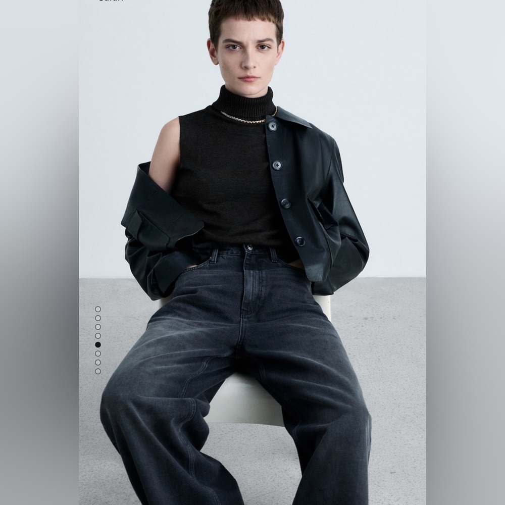 MANGO Turtleneck Knitted Top, Size M